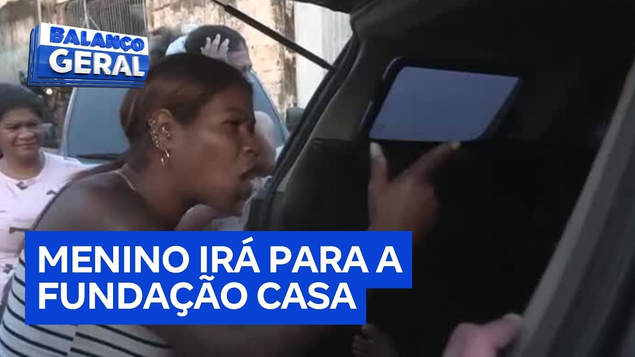 Mãe se desespera e agride filho apreendido por roubar motos: 'Eu te dei de tudo'