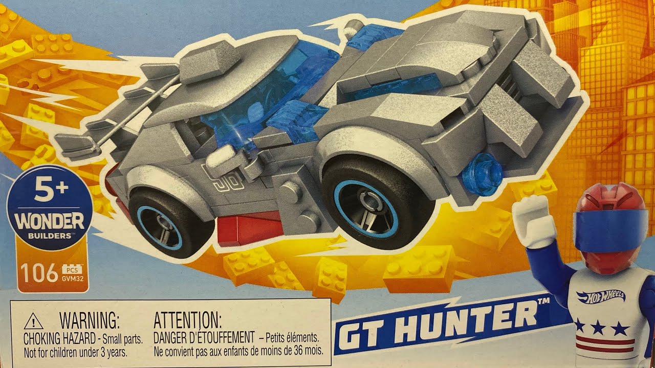Hot Wheels GT Hunter Mega Construx 106 pcs 5+ GVM32