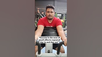 "Success is the sum of small efforts repeated day in and day out" #shortsfeed  #gymrat #gymshorts