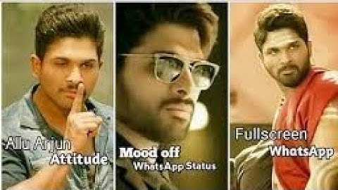 Alluarjun new WhatsApp status Video in alight motion editing #allu