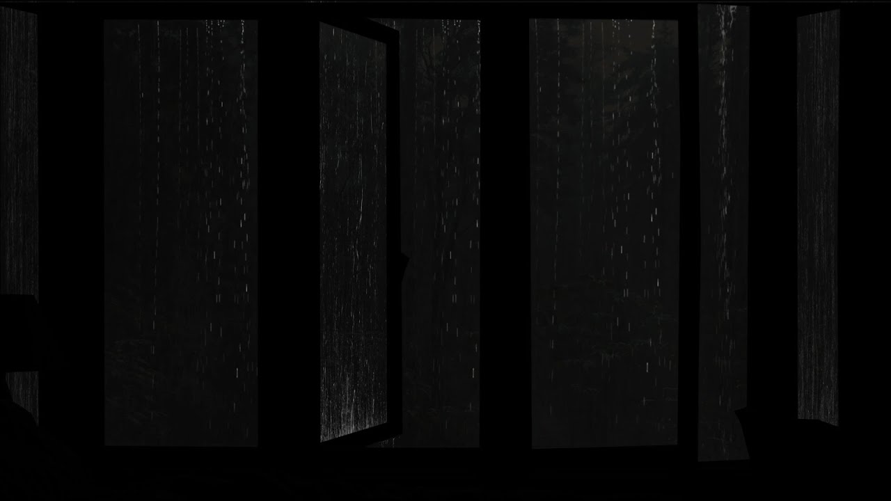 Lonely Room on a Stormy Night🌧️ Window Rain & Distant Thunder Sounds for Deep Sleep
