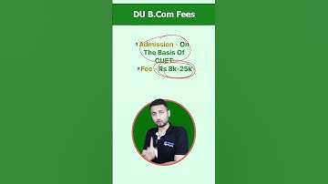 DU BCom Fees bas itni he hai kya?🤔#shorts