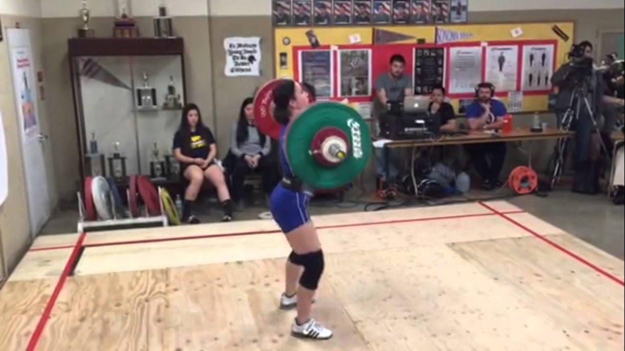 Alyssa Clean & Jerk 96 kg (212 lbs) at 63 kg Bodyweight