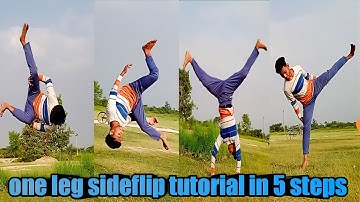 #trending one leg sideflip tutorial by 💖 Akshay Pairanastic