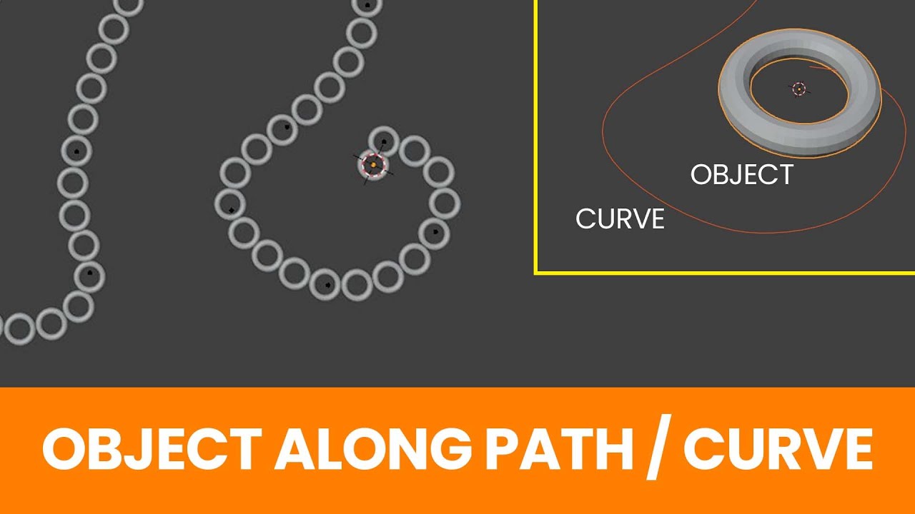 Duplicate objects along the curve | Blender Tutorial for Beginners ...