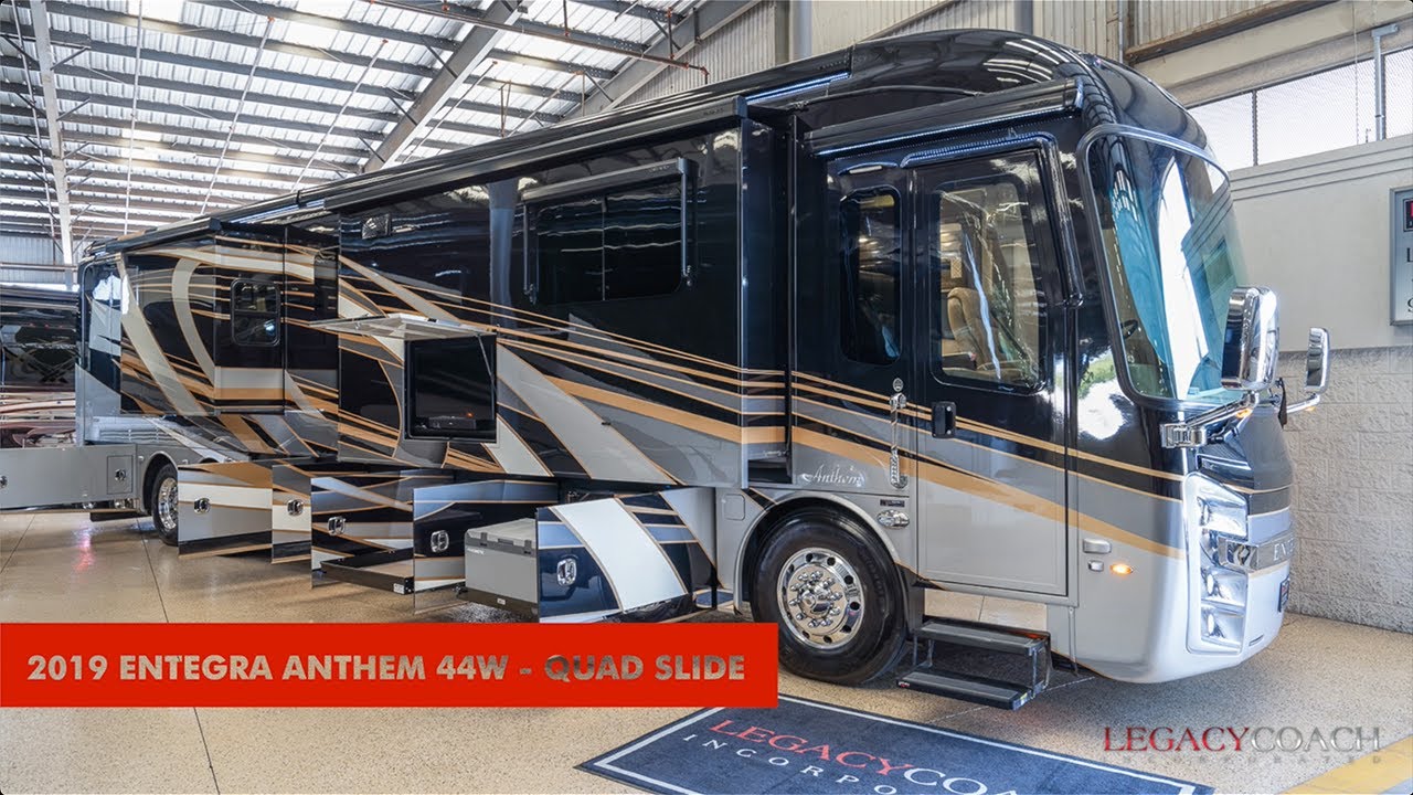 2019 Entegra Anthem 44W Quad Slide BATH AND A HALF YouTube
