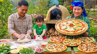 Traditional Italian Pizza Recipe at Home with My Husband and Daughter | Cozy Farm Life| Ly Phuc An