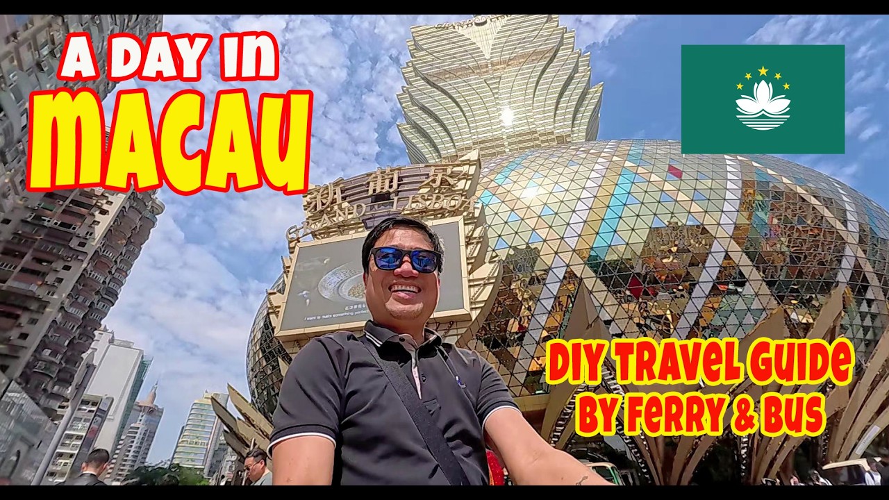 A DAY IN MACAU 🇲🇴| DIY Travel Guide by Ferry & Bus + Walking Tour of Venetian, Parisian & Londoner