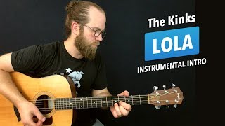 🎸 Lola by The Kinks • Acoustic intro riff (w/ tabs)