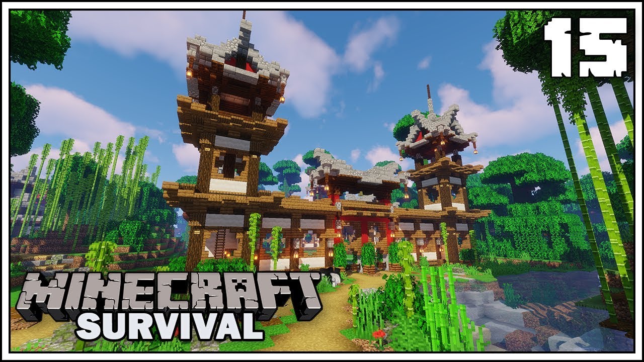 THE PANDA HABITAT!!! Episode 15 Minecraft 1.14 Survival Let's Play