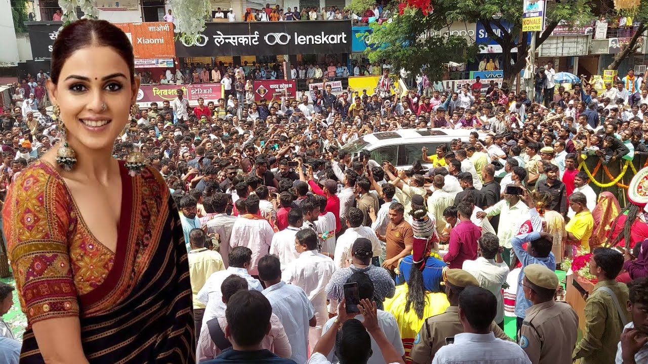 Nanded | Bollywood Heroine Genelia Deshmukh Ki Nanded Mein Grand Entry | 5 Oct 2024