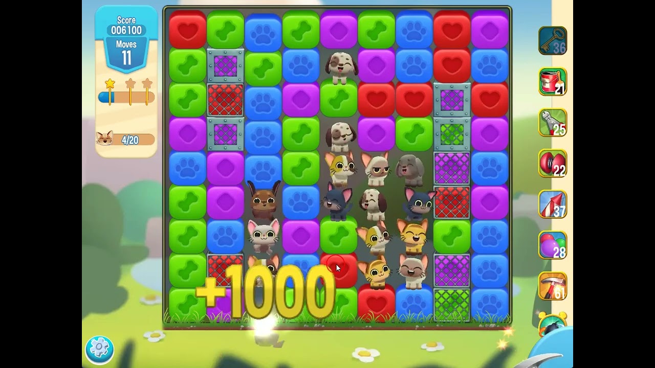 Pet Rescue Saga level 5375 no boosters | PuzzledCubes.site