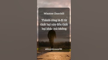 Thành công là đi từ thất bại này đến thất bại khác mà không mất đi nhiệt huyết - Winston Churchill
