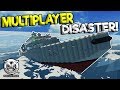 MULTIPLAYER RESCUE TURNS SINKING DISASTER! - Stormworks: Build and Rescue Gameplay - Ship Survival