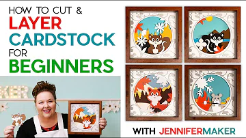 Cut & Layer Cardstock for Beginners | Mix 'n' Match Woodland Animals!