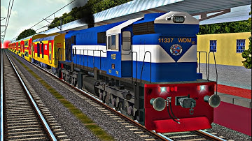 22118 Guntur Kacheguda AC Double Decker Express || SCR V3 Route || MSTS OR Activity