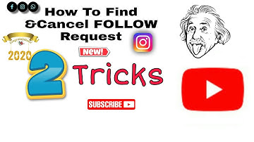 2 Simple Tricks How to Find and Cancel FOLLow request in Instragram (New Tricks 2020)