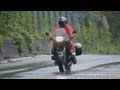 motorcycle wet condition riding BMW R1100RS In the rain riding movie video