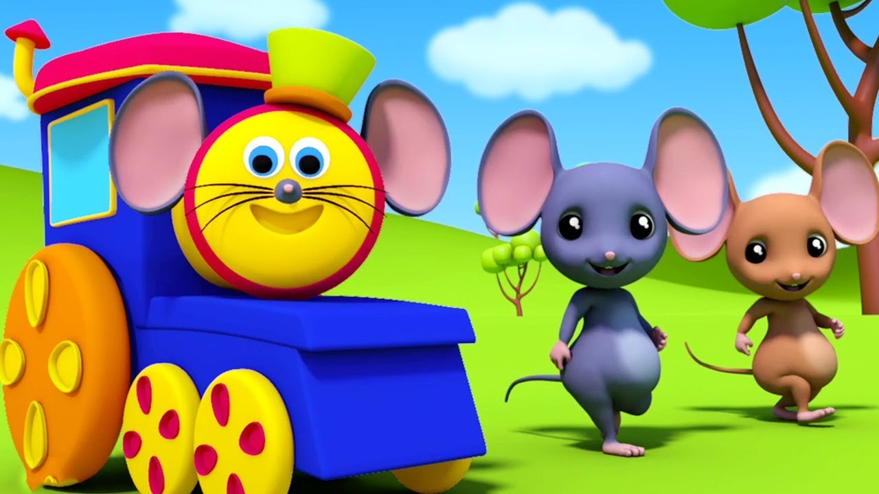 ⁣Bob le train | trois souris aveugles | chansons pour enfants | comptines | Bob Three Blind Mice