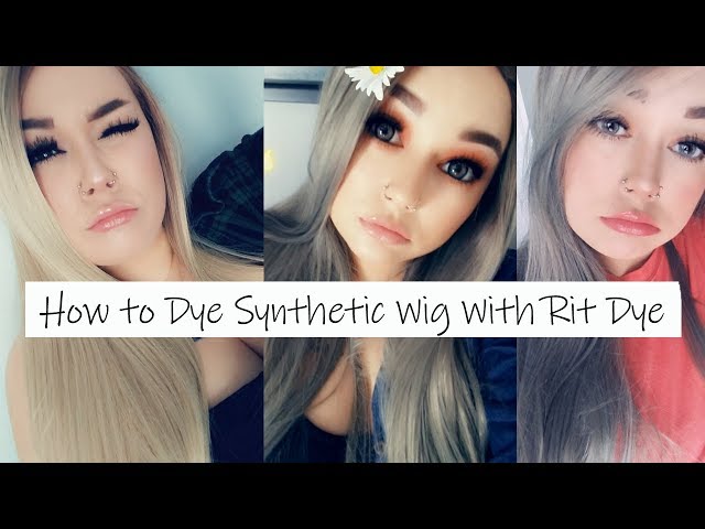 How To Stovetop Dye Synthetic Wigs w Rit DyeMore “Peacock Green” 