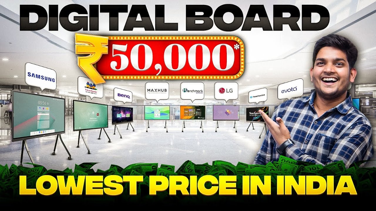 India Ka Sabse Sasta Digital Board | Digital Board Under ₹50,000 | Best Digital Board for Teaching 🔥