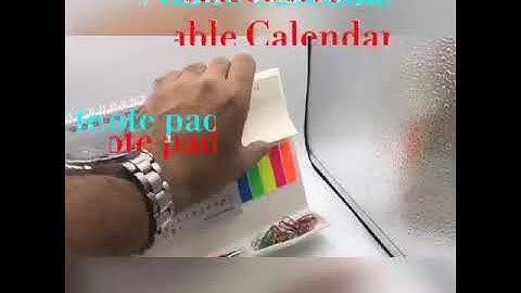 #integrated #Executive #Table #Calendar #Notepad #StickyNotes #Pen #Pin #Holder.