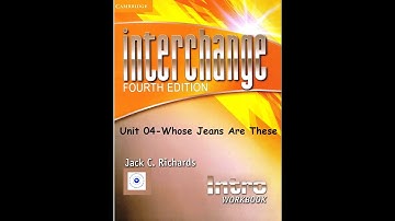 Unit 04 Whose Jeans Are These