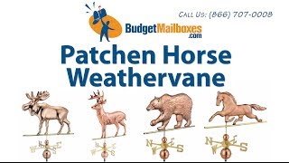 BudgetMailboxes.com | Good Directions 623P Patchen Horse Weathervane - Polished Copper