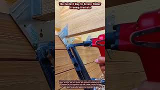 The Fastest Way to Secure Timber Framing Brackets #woodworking #craftsmanship #wood