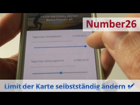 Number26 ► Limits der Karten individuell einstellen | Anleitung