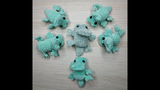 : Crocodile toy keychain crocheted |     
