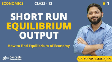 Concept of Short Run Equilibrium Output | Short Run Equilibrium | AD-AS Approach | S-I Approach