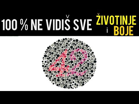 100% NE MOŽEŠ DA VIDIŠ SVE BOJE I ŽIVOTINJE / PROBAJ!!