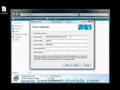 PostgreSQL installation