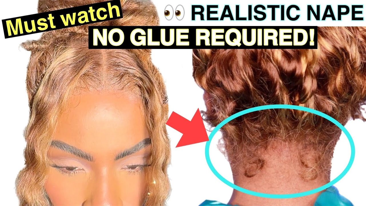 the EASIEST way to INSTALL a 360 WIG ON YOURSELF IN SECONDS! NO GLUE! REALISTIC NATURAL PONYTAILS