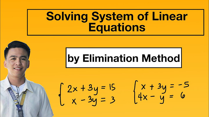 Solve the system of equations by the addition method