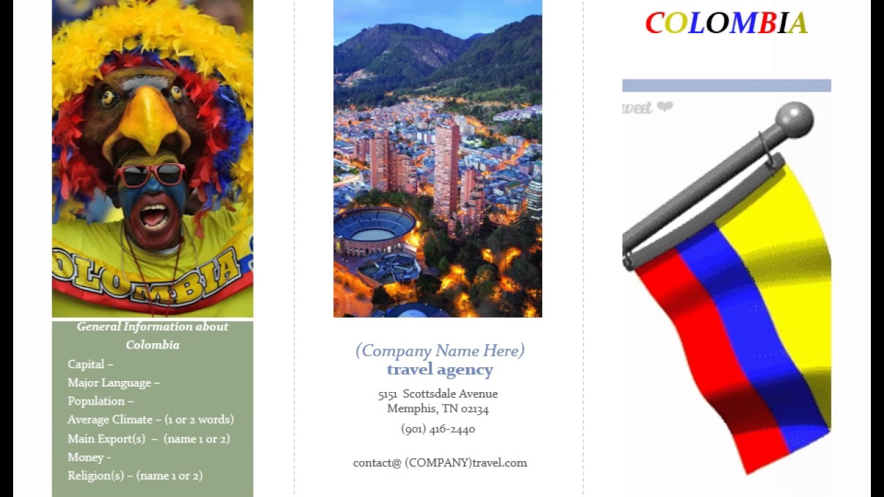 sample of travel brochure