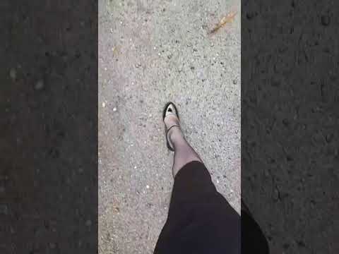 Test new shoes outfoor