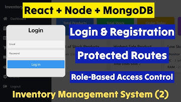 MERN Stack Registration & Login with Protected Routes | Role-Based Access in Inventory MS (2)