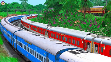 HIGH SPEED TRAINS CROSSING and OVERTAKE | BUMPY RAILROAD | Train Simulator | Railwork | NTG GAMING