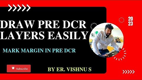 Pre DCR Tutorial Malayalam 2023 (Part 5) - Mark Margin for Pre DCR (Marking boundaries of site)