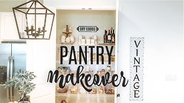 PANTRY ORGANIZE + DECLUTTER // PANTRY ORGANIZATION TIPS // PANTRY MAKEOVER 2019
