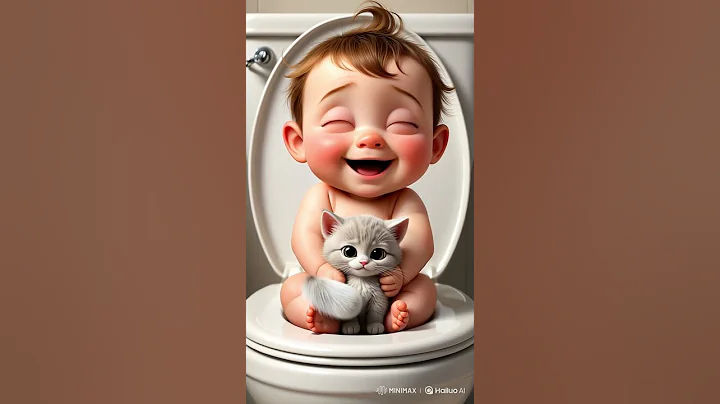 Baby fart and cat laughing🤣 #cat #funny #catshorts #cutecat #baby #funnycatvideo ‪@CatimationAI‬