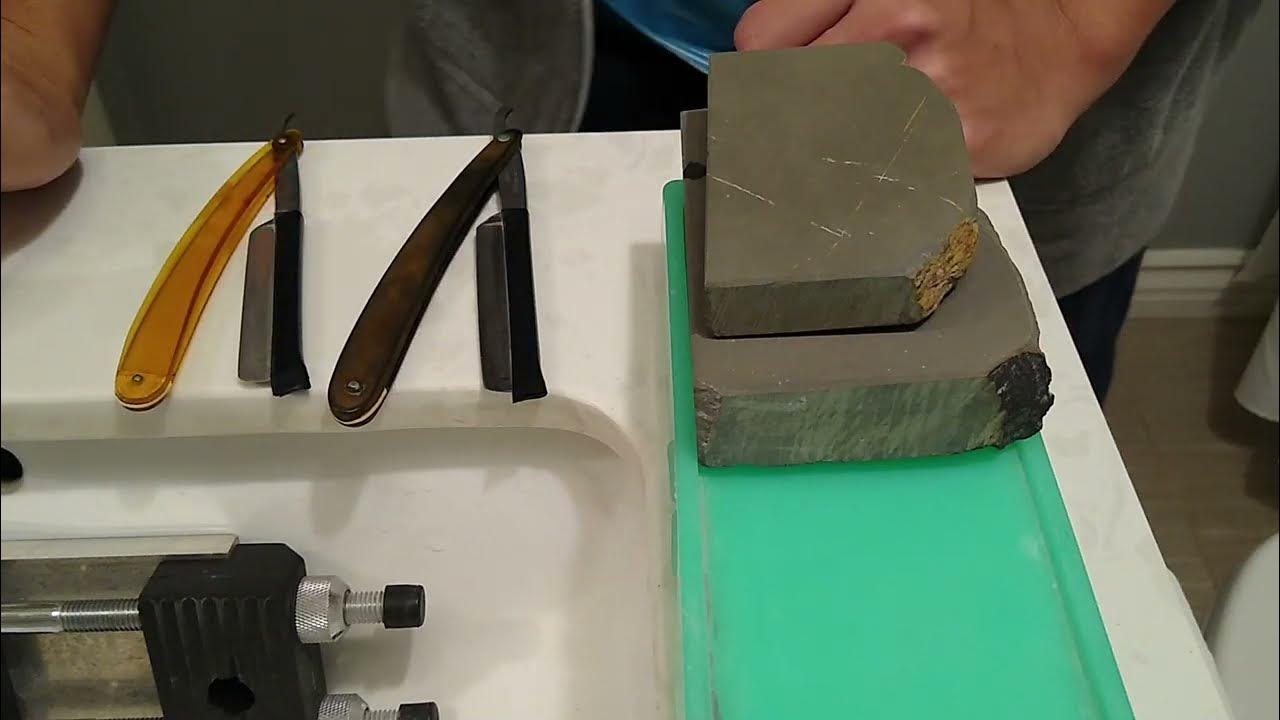 Finishing on Jnat pocket stone Light slurry to Water Honing YouTube