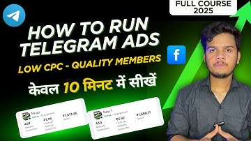 How to Run Telegram Ads on Facebook || Full Setup 2025 | Telegram ad kese chalaye | Full Course