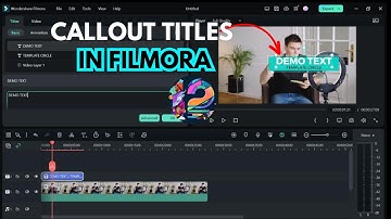 How to Create Custom Callout In Filmora 12 | Filmora 12 Motion Graphic