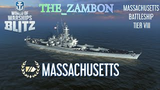 World of Warships Blitz - Massachusetts gameplay