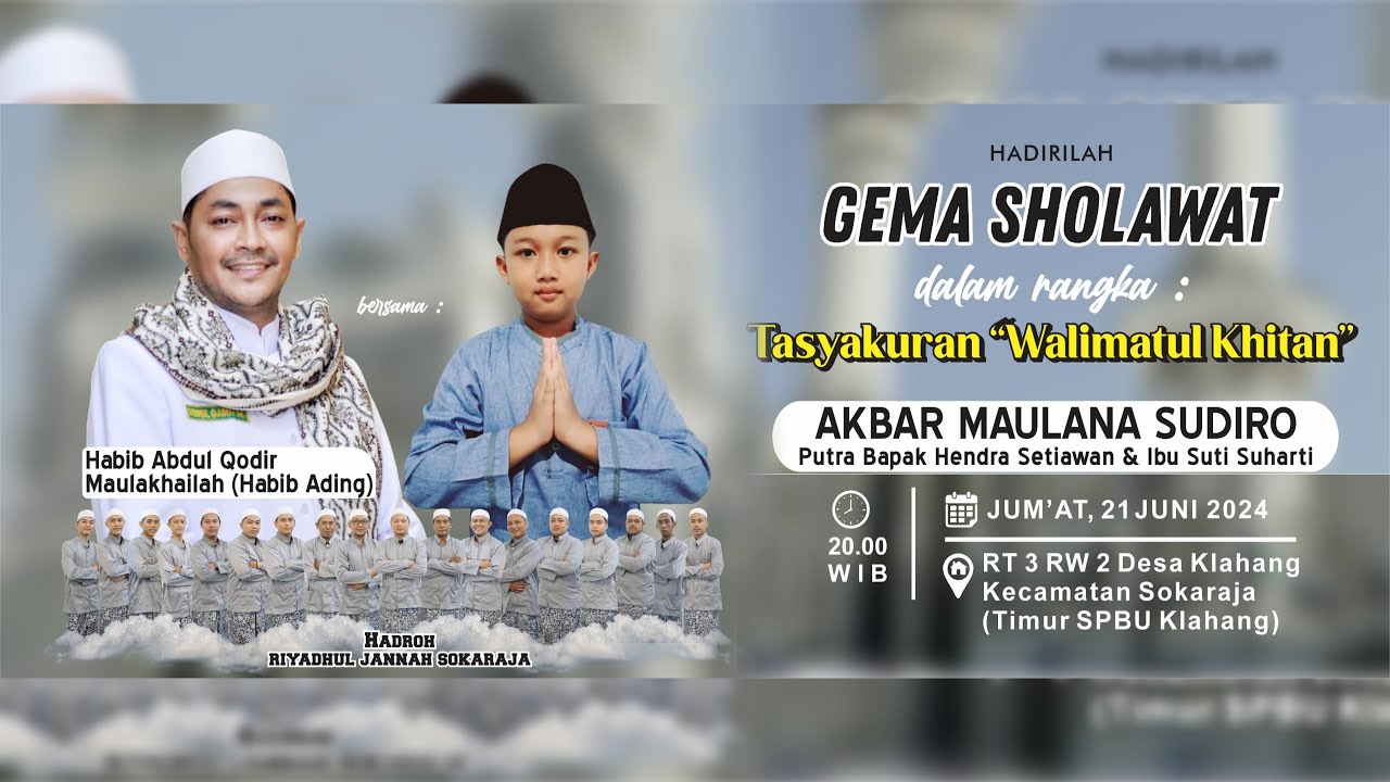 [LIVE] WALIMATUL KHITAN 