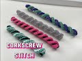 CORKSCREW stitch with Gimp / Boondoggle