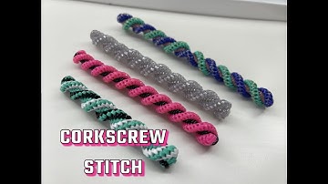 CORKSCREW stitch with Gimp / Boondoggle